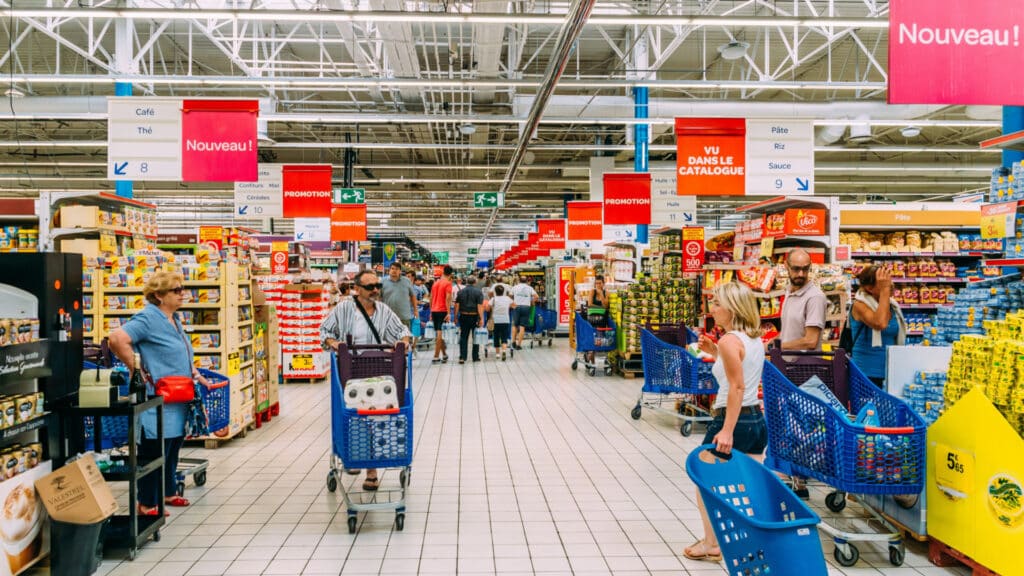 Juan les Pins, France - Carrefour Illustration consommateurs